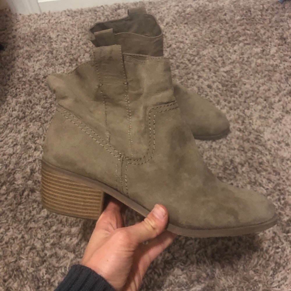 Tan Suede Ankle Boots